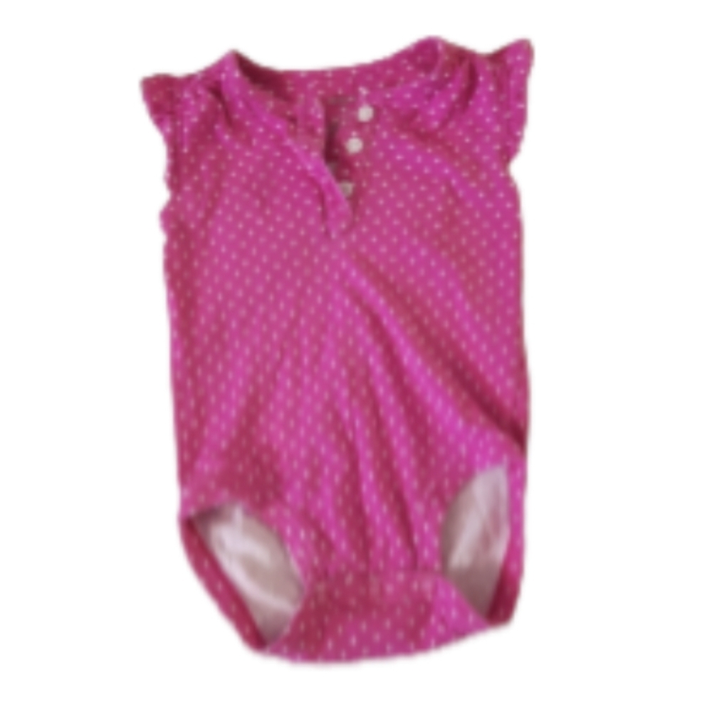 size 9M baby girls cute polka dotted onesie